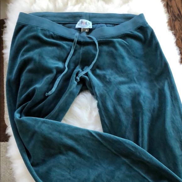Juicy Couture Pants - Juicy couture pants -velour. Teal blue/green